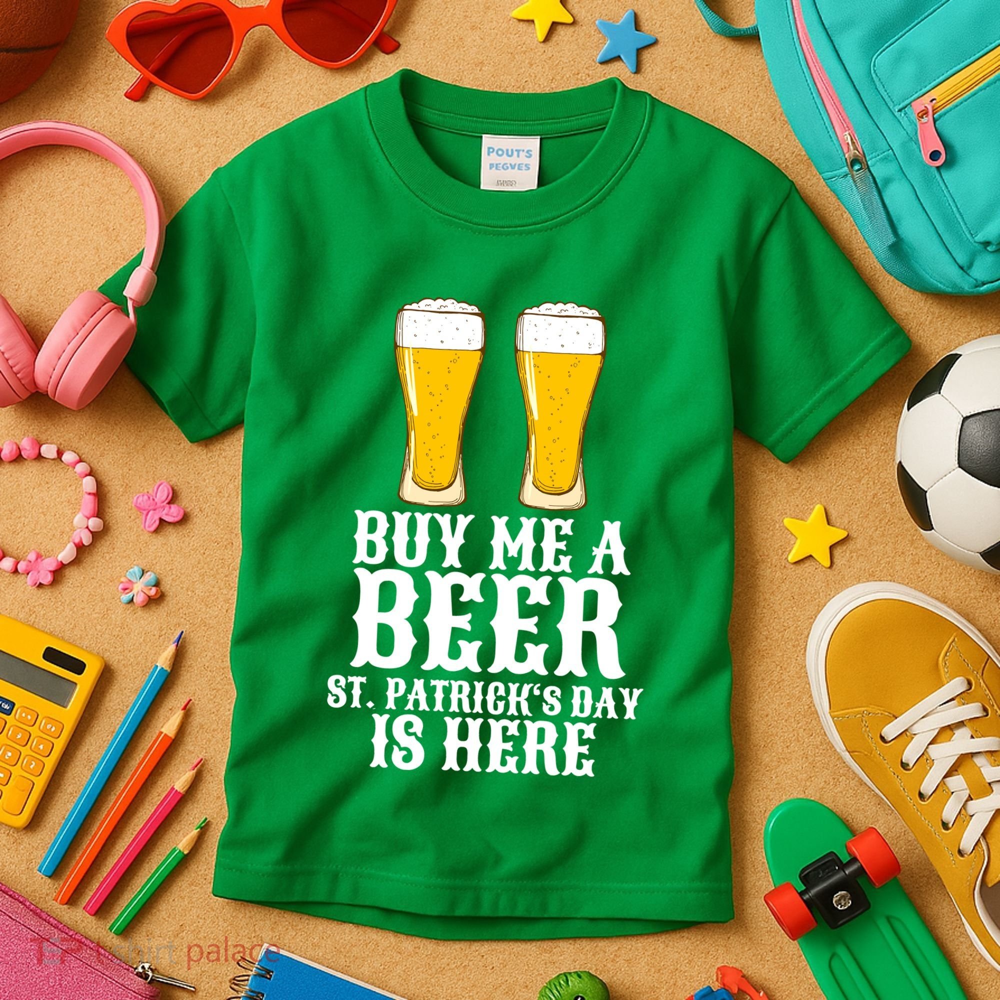 Buy Me A Beer St Patrick Day Kids T-Shirt