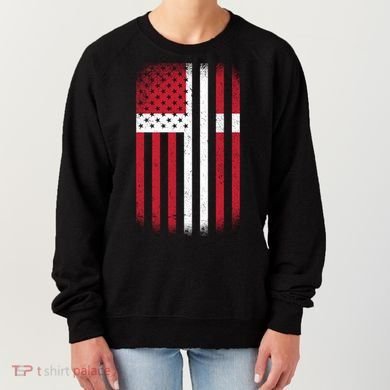 Vintage Denmark Flag Women's Sweatshirt