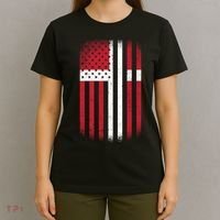 Vintage Denmark Flag T-Shirt thumb 4