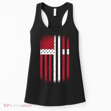 Vintage Denmark Flag Women's Tank Top
