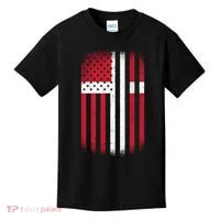 Vintage Denmark Flag Kids T-Shirt thumb 0