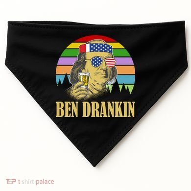 Ben Drankin 4th of July USA-Made Doggie Bandana