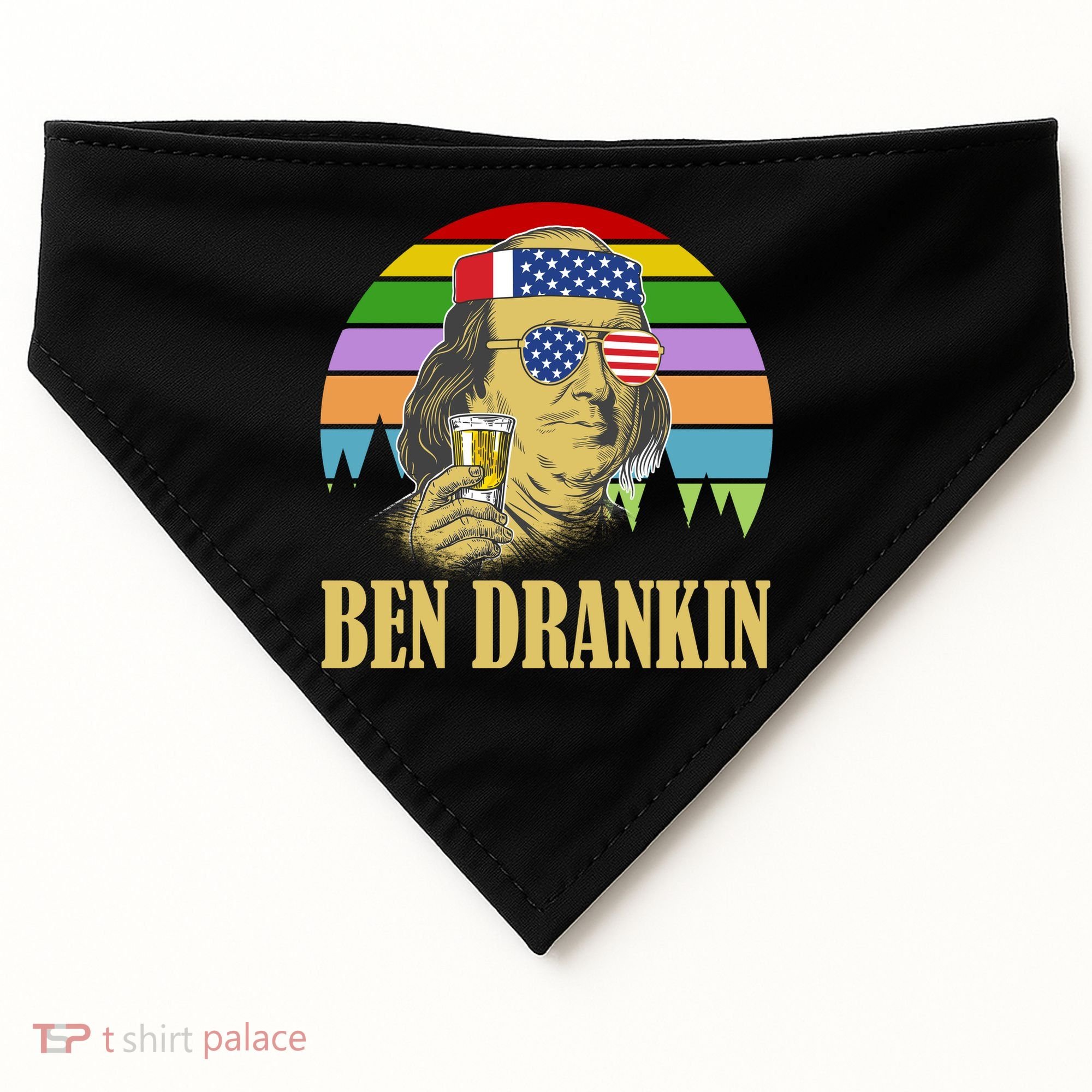 Ben Drankin 4th of July USA-Made Doggie Bandana