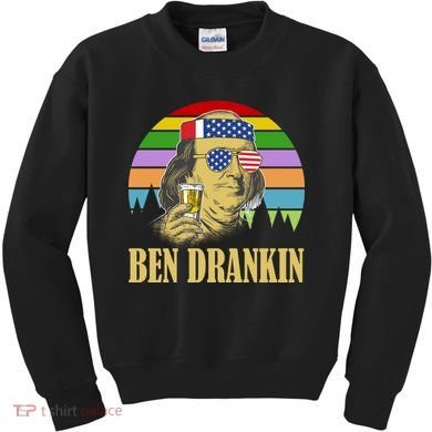 Ben Drankin 4th of July Kids Sweatshirt