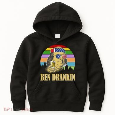 Ben Drankin 4th of July Kids Hoodie