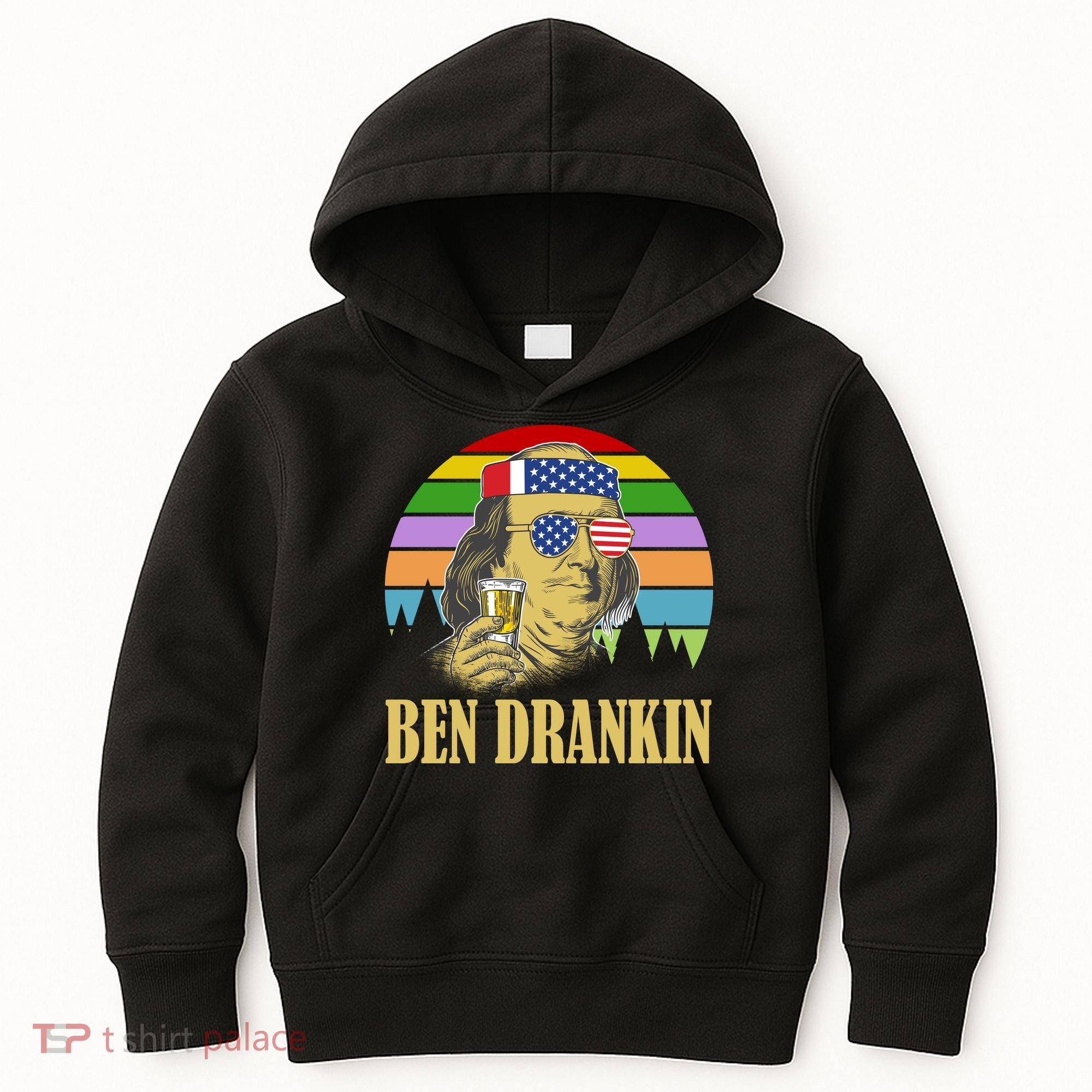 Ben Drankin 4th of July Kids Hoodie