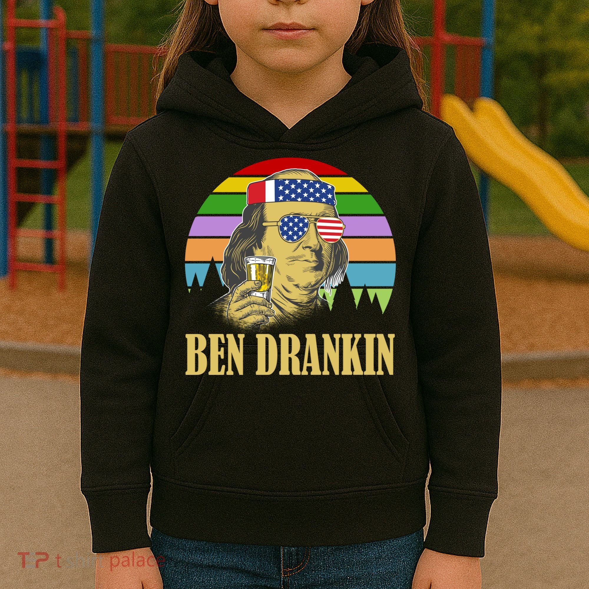 Ben Drankin 4th of July Kids Hoodie