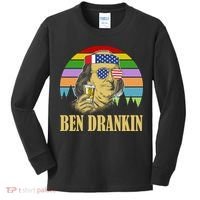 Ben Drankin 4th of July Kids Long Sleeve Shirt thumb 0