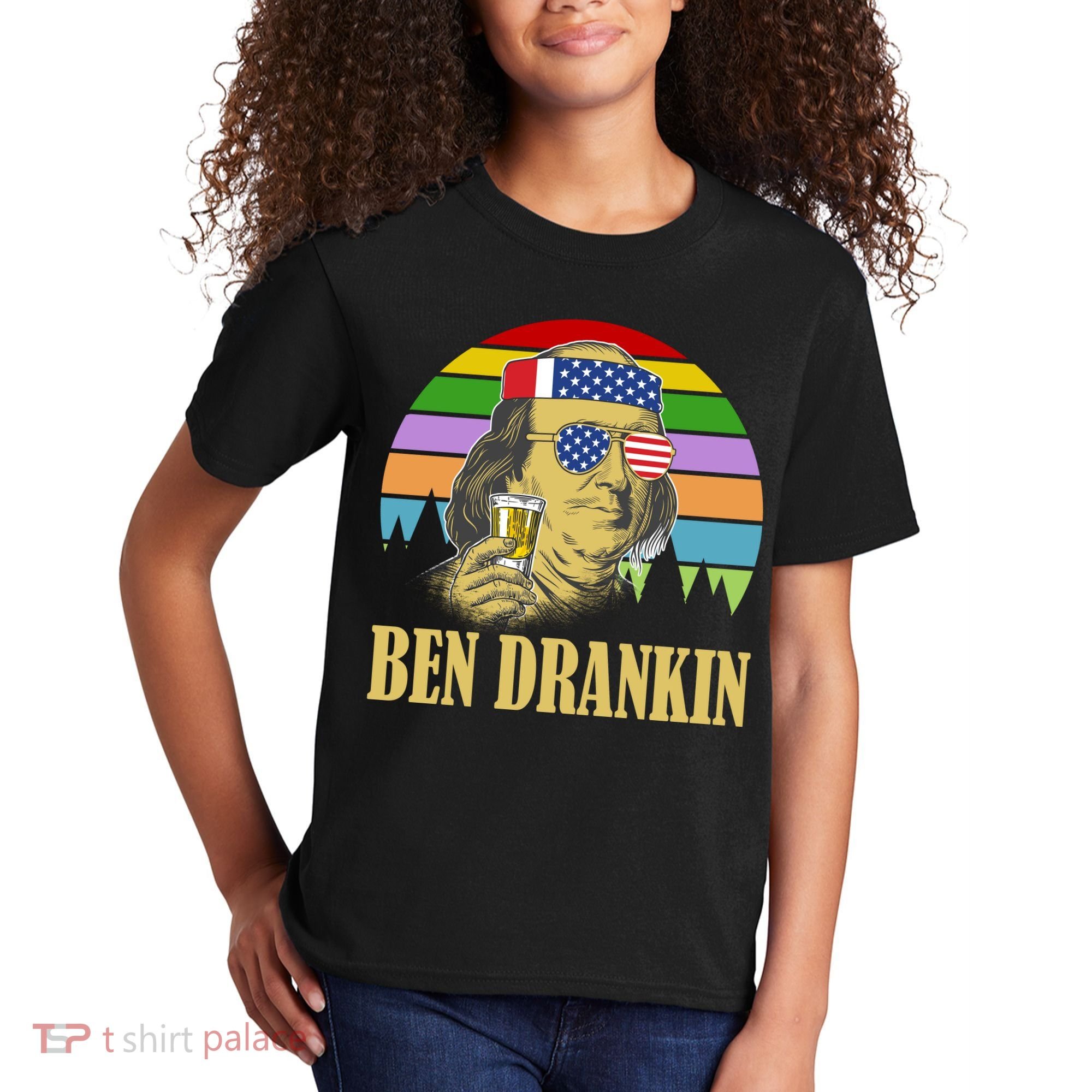 Ben Drankin 4th of July Kids T-Shirt