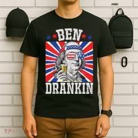 Ben Drankin 4th Of July Patriotic America T-Shirt thumb 6