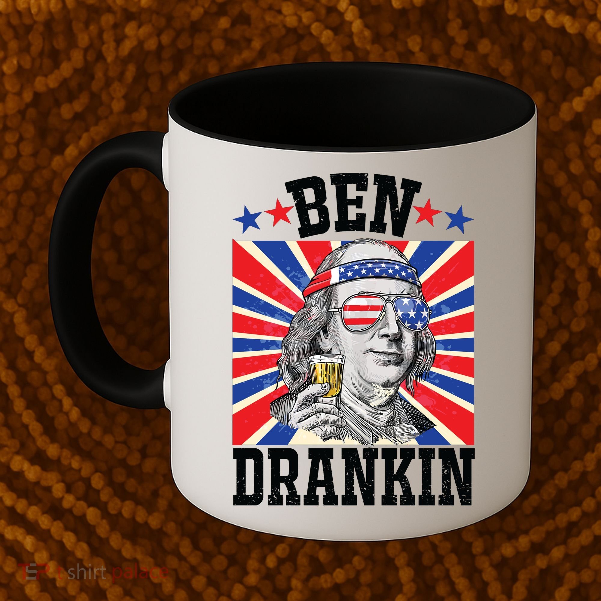 Ben Drankin 4th Of July Patriotic America Coffee Mug