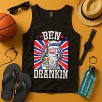 Ben Drankin 4th Of July Patriotic America Tank Top thumb 4