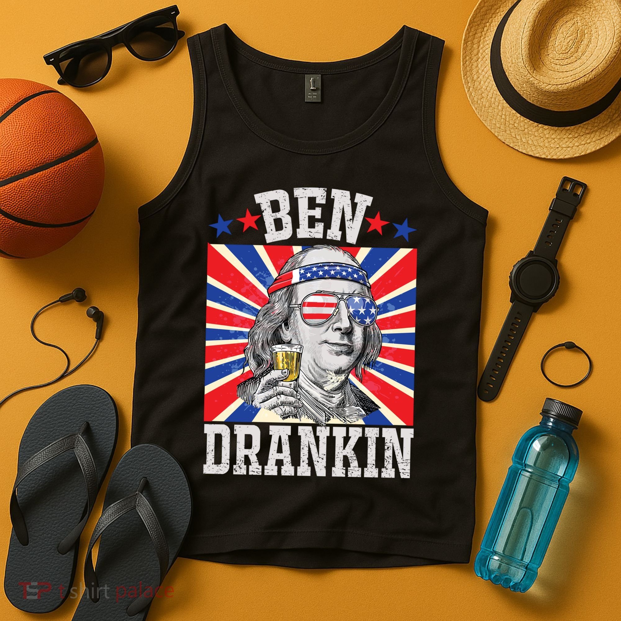 Ben Drankin 4th Of July Patriotic America Tank Top