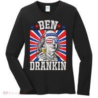 Ben Drankin 4th Of July Patriotic America Women's Long Sleeve Shirt thumb 0