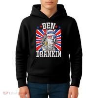 Ben Drankin 4th Of July Patriotic America Kids Hoodie thumb 4