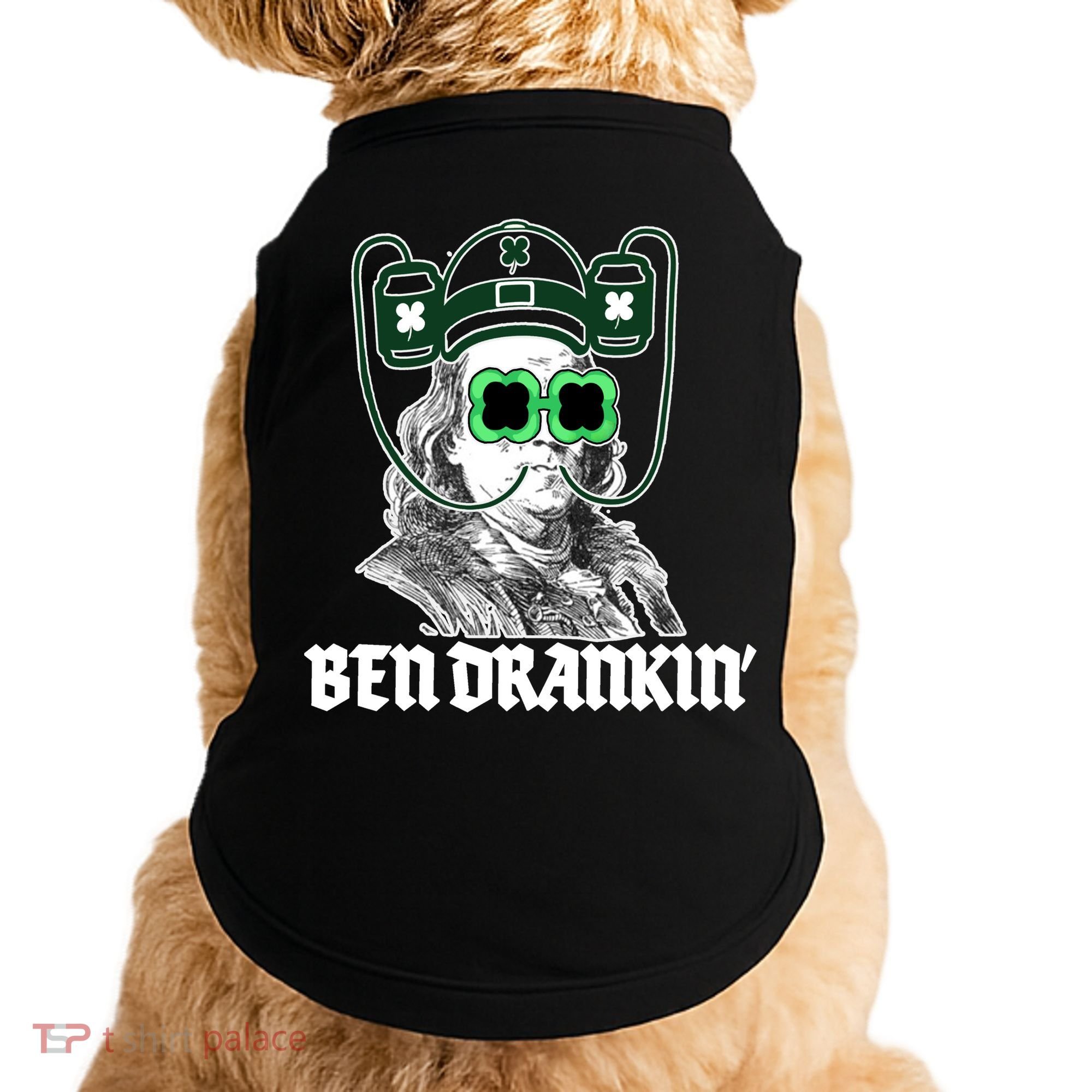 Ben Drankin Benjamin Franklin St Patricks Day Doggie Tank