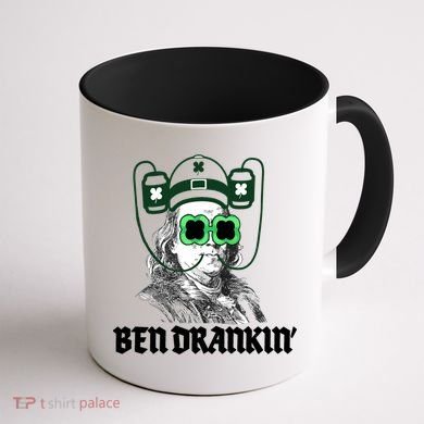 Ben Drankin Benjamin Franklin St Patricks Day Coffee Mug back