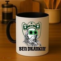 Ben Drankin Benjamin Franklin St Patricks Day Coffee Mug thumb 4