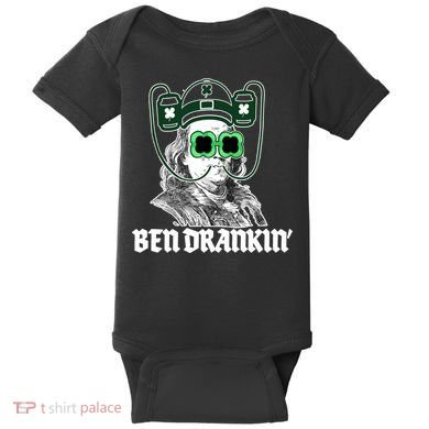Ben Drankin Benjamin Franklin St Patricks Day Baby Bodysuit