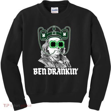 Ben Drankin Benjamin Franklin St Patricks Day Kids Sweatshirt