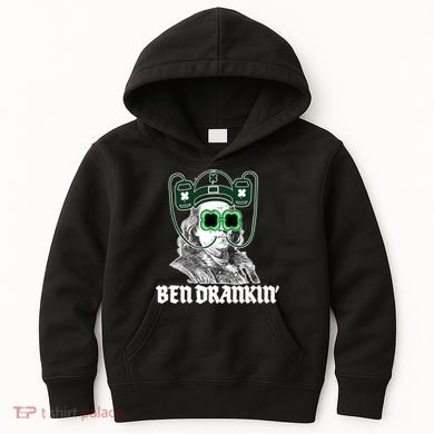 Ben Drankin Benjamin Franklin St Patricks Day Kids Hoodie