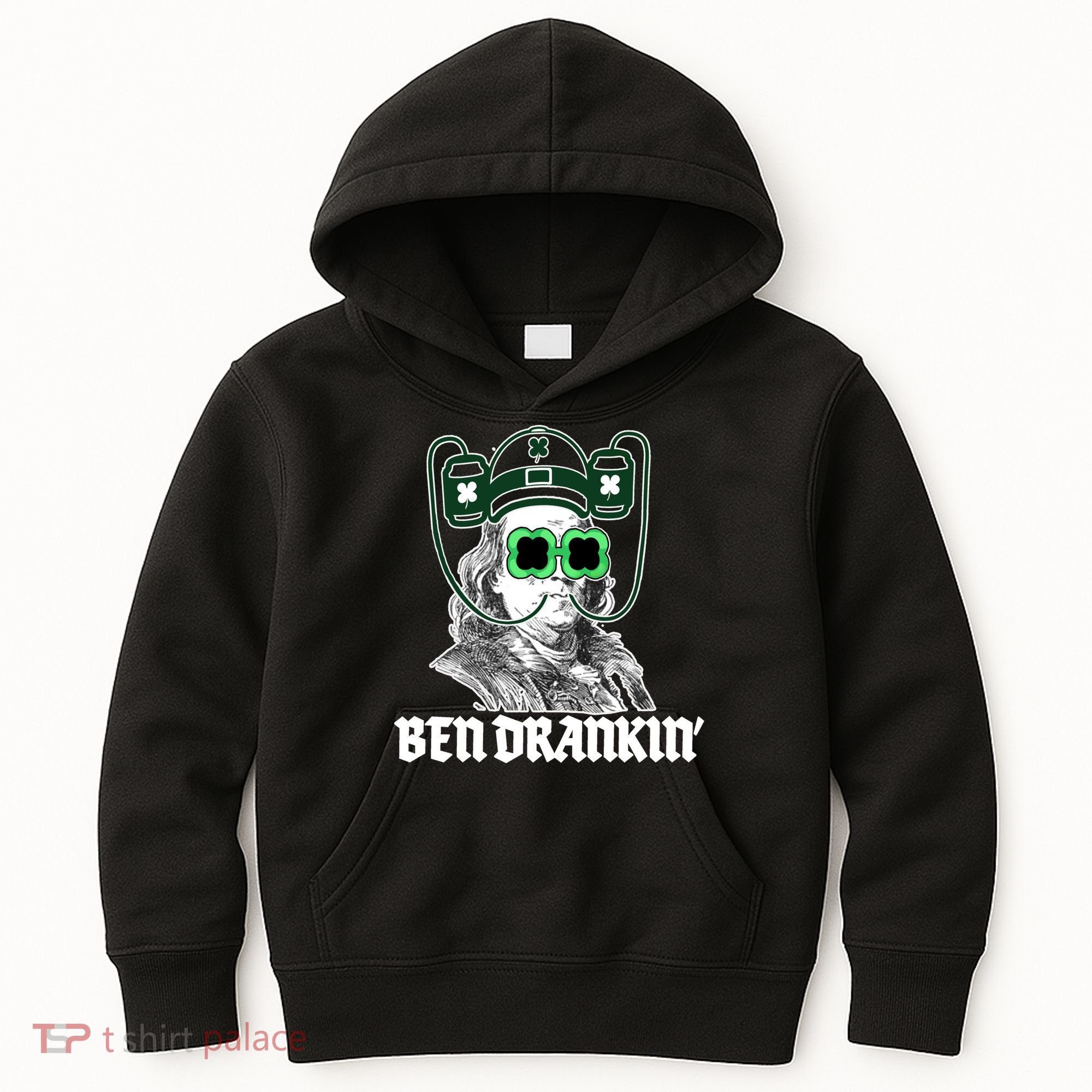 Ben Drankin Benjamin Franklin St Patricks Day Kids Hoodie