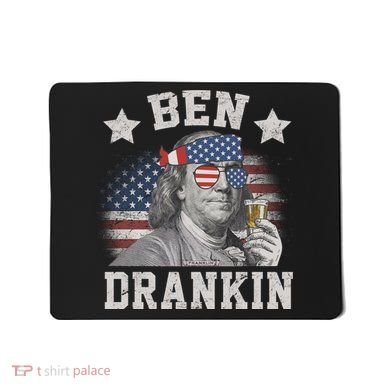 Ben Drankin Party Vintage USA Mousepad