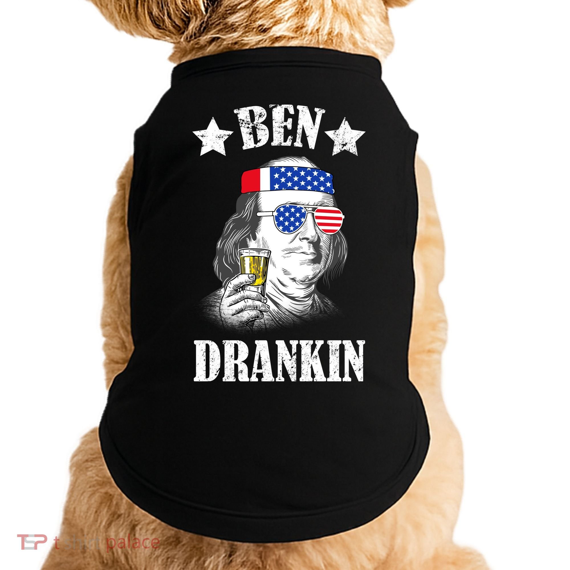 Ben Drankin USA Patriotic Doggie Tank