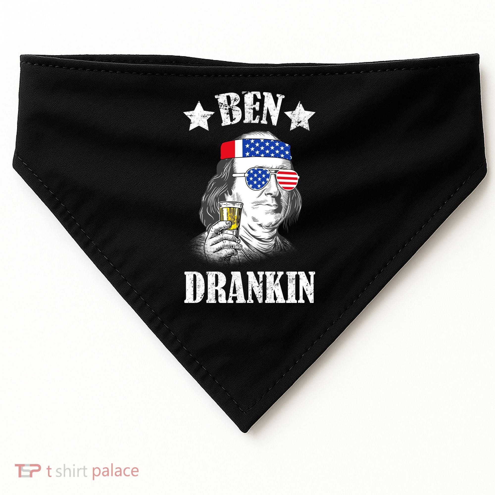Ben Drankin USA Patriotic USA-Made Doggie Bandana