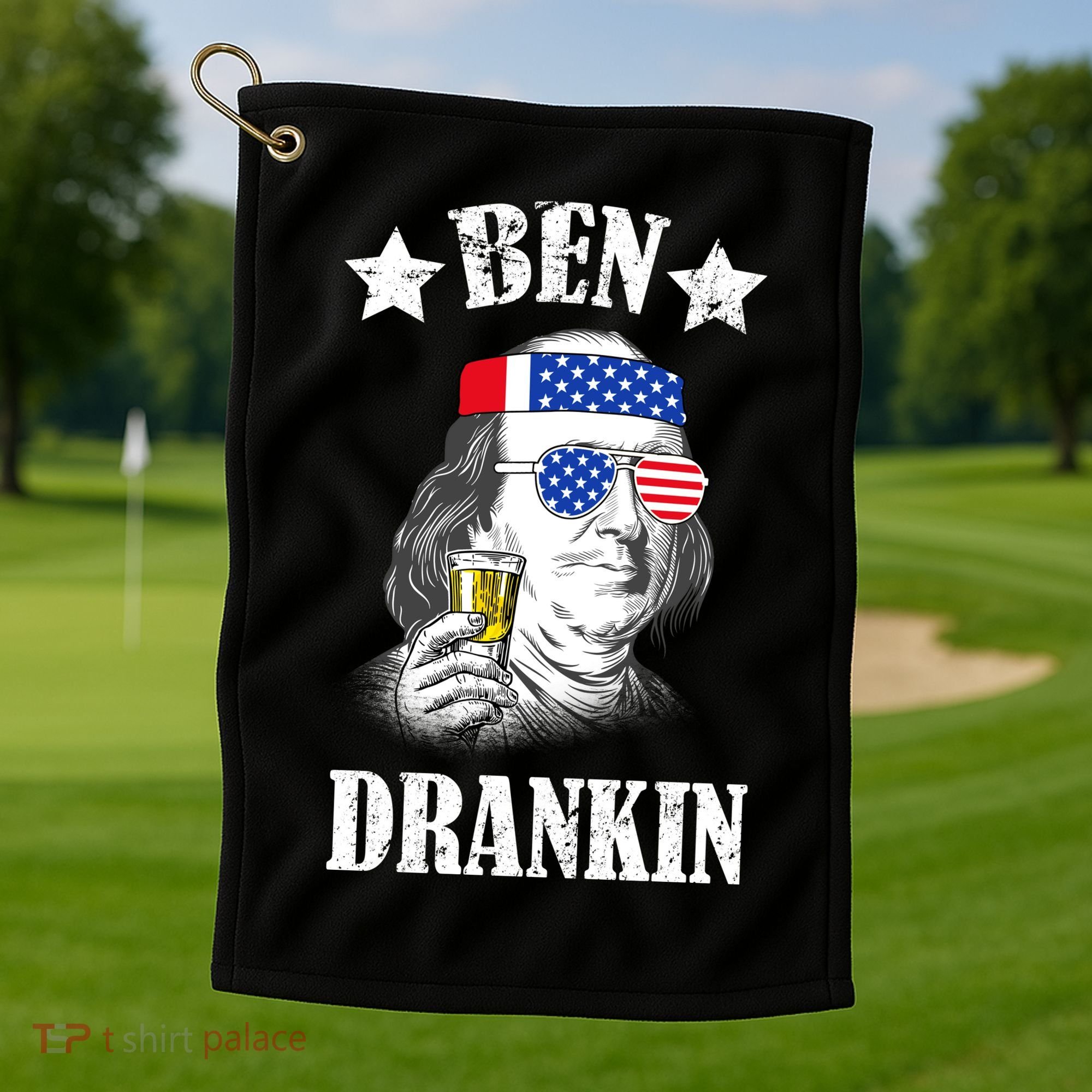Ben Drankin USA Patriotic Golf Towel
