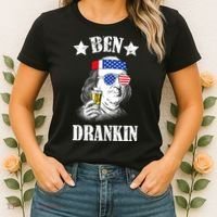 Ben Drankin USA Patriotic Women's T-Shirt thumb 2