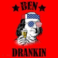 Ben Drankin USA Patriotic Santa Hat thumb 1