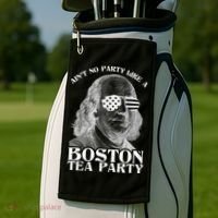 Ben Franklin Boston Tea Party Golf Towel thumb 2