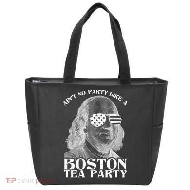 Ben Franklin Boston Tea Party Tote Bag