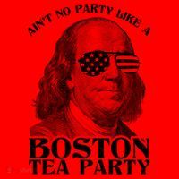 Ben Franklin Boston Tea Party Santa Hat thumb 1