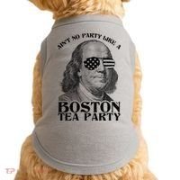 Ben Franklin Boston Tea Party Doggie Tank thumb 0