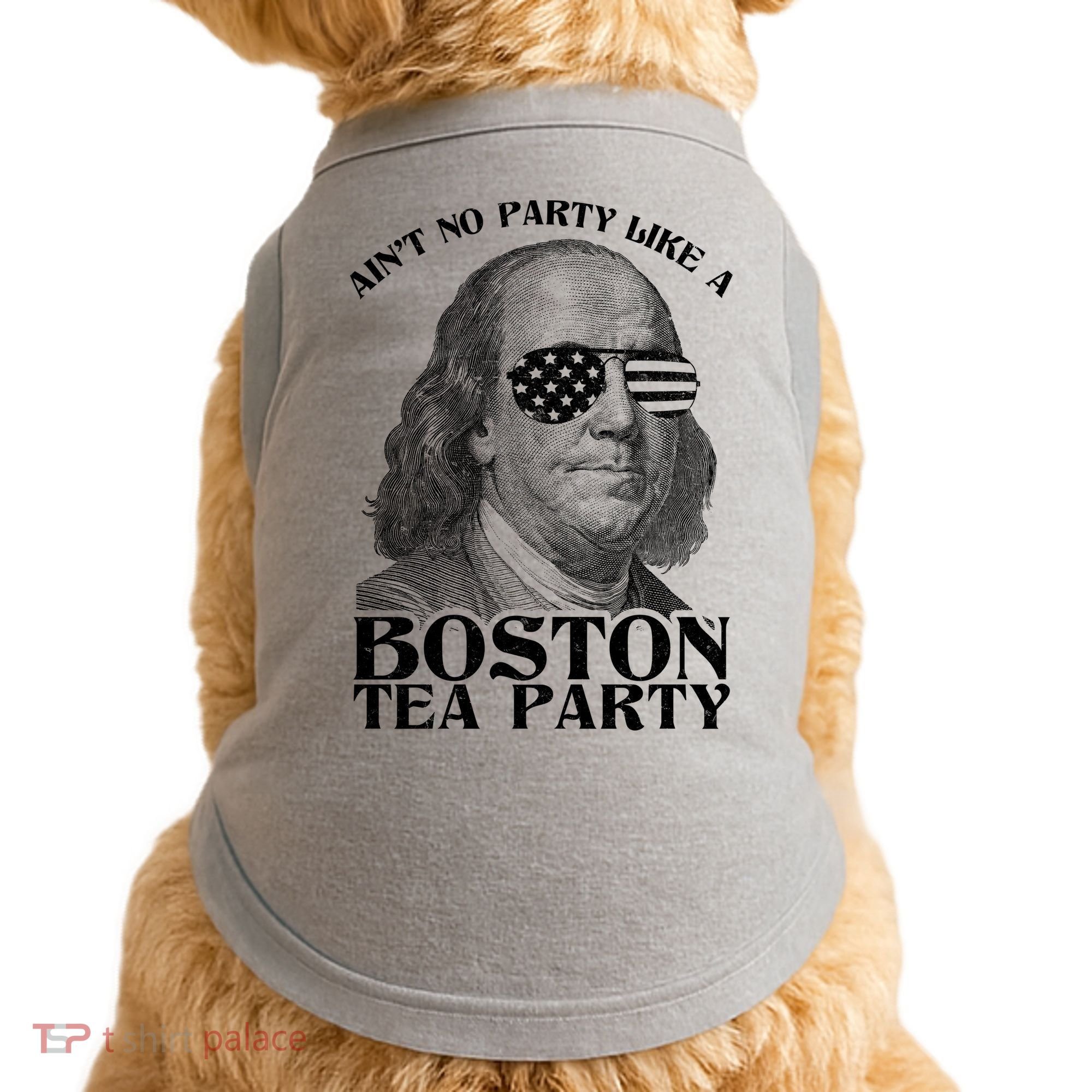 Ben Franklin Boston Tea Party Doggie Tank