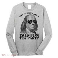 Ben Franklin Boston Tea Party Long Sleeve Shirt thumb 0