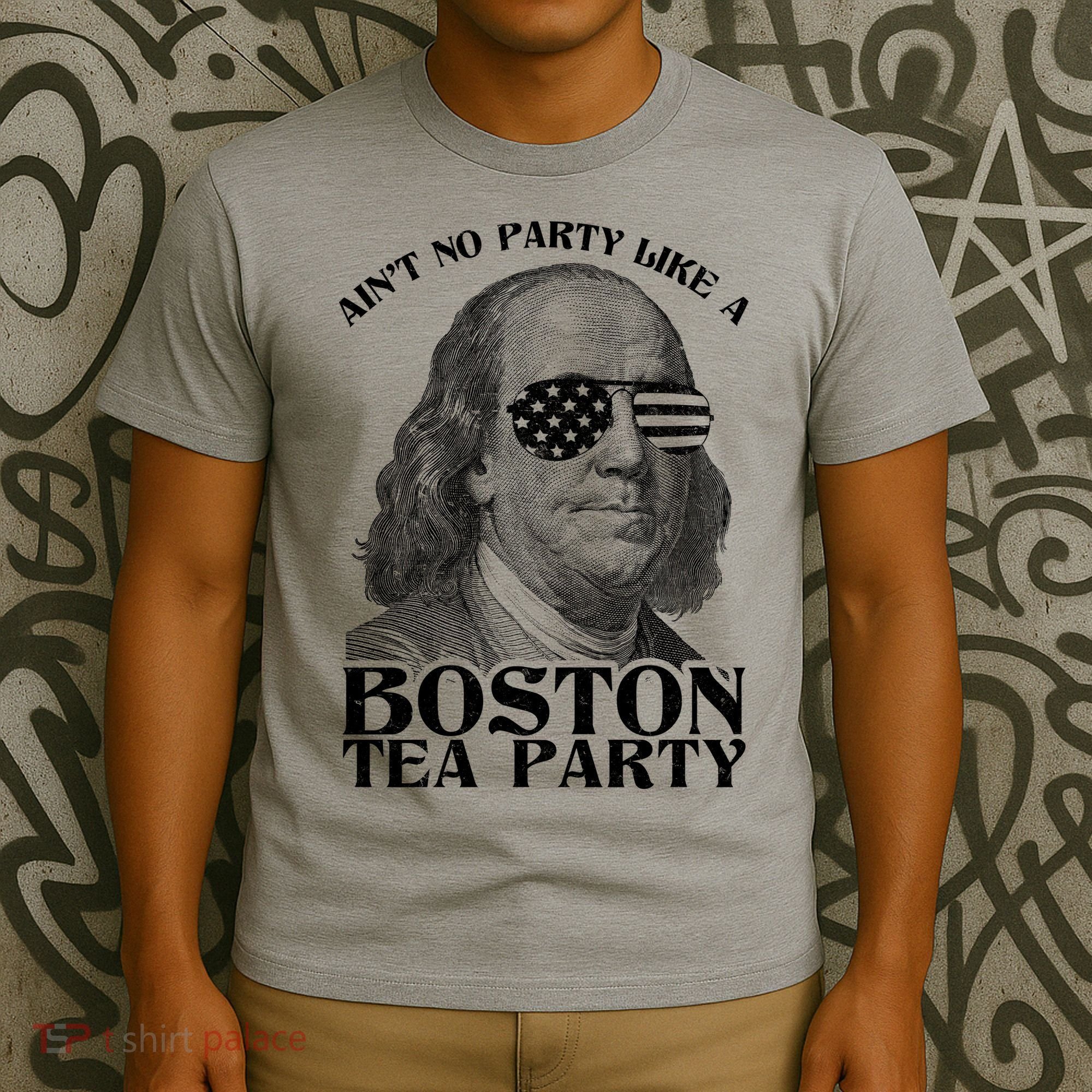 Ben Franklin Boston Tea Party T-Shirt