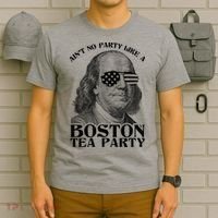 Ben Franklin Boston Tea Party T-Shirt thumb 6