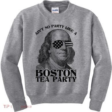 Ben Franklin Boston Tea Party Kids Sweatshirt