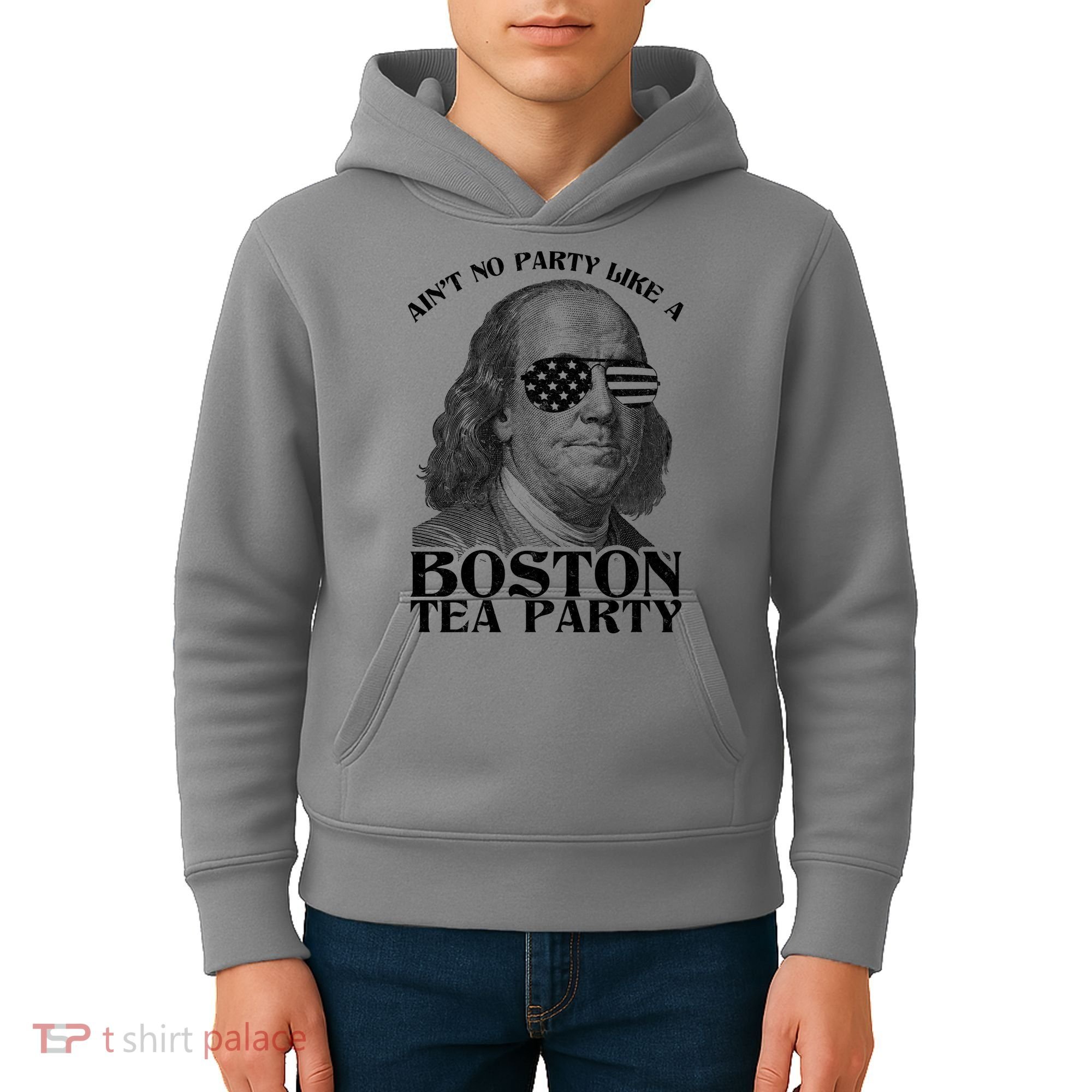 Ben Franklin Boston Tea Party Kids Hoodie