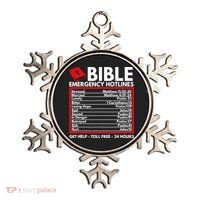 Bible Emergency Numbers Funny Christian Bible Ornament thumb 0