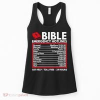 Bible Emergency Numbers Funny Christian Bible Women's Tank Top thumb 0