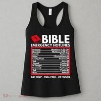 Bible Emergency Numbers Funny Christian Bible Women's Tank Top thumb 3