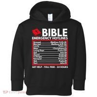 Bible Emergency Numbers Funny Christian Bible Toddler Hoodie thumb 0