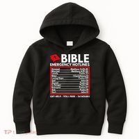 Bible Emergency Numbers Funny Christian Bible Kids Hoodie thumb 0
