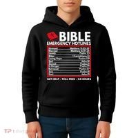Bible Emergency Numbers Funny Christian Bible Kids Hoodie thumb 4
