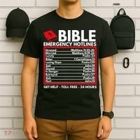 Bible Emergency Numbers Funny Christian Bible Jesus T-Shirt thumb 6