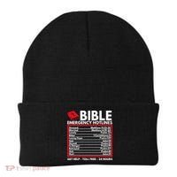 Bible Emergency Numbers Funny Christian Bible Jesus Beanie thumb 0